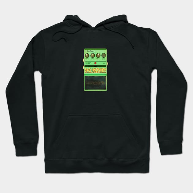 Bad Monkey Overdrive Pedal Hoodie by Snappy Larry